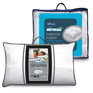 Sealy Side Sleeper Pair & Airmax 1000 Topper Bundle