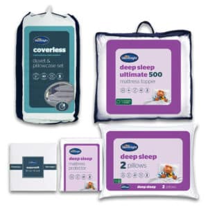 Silentnight Coverless Duvet Essentials Bedding Bundle - Grey