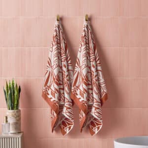 Cosmo Living Floral Cotton Bath Towels 2 Pack