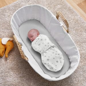 Silentnight Safe Nights Swaddle Wraps - Grey Star