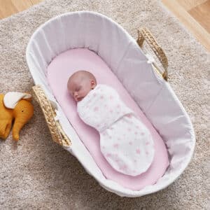 Silentnight Safe Nights Swaddle Wraps - Pink Star