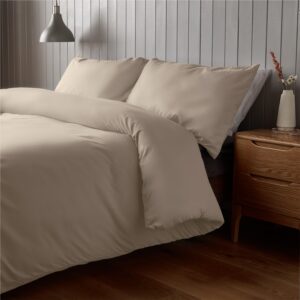 Silentnight Supersoft Duvet Set & Fitted Sheet - Natural