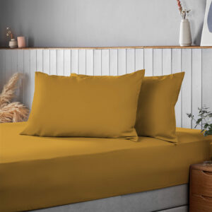 Silentnight Supersoft Ochre Pillowcase Pair