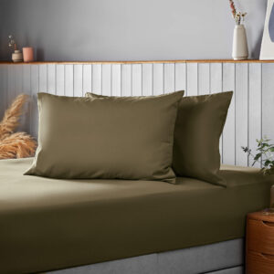 Silentnight Supersoft Olive Pillowcase Pair