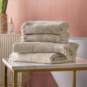 Cosmo Living Textured Towels | Natural - 4 Pack