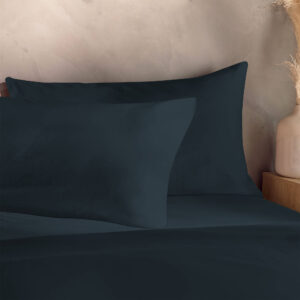 Silentnight Washed Cotton Rich Indigo Pillowcase Pair