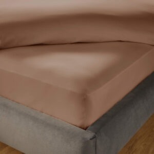 Silentnight Pure Cotton Fitted Sheet - Dusky Pink