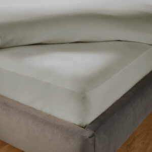 Silentnight Pure Cotton Fitted Sheet - Light Grey
