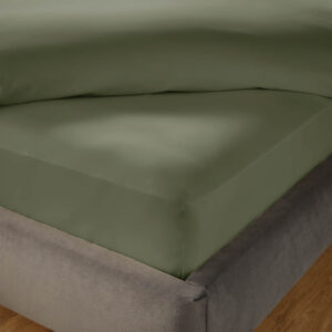 Silentnight Pure Cotton Fitted Sheet - Sage