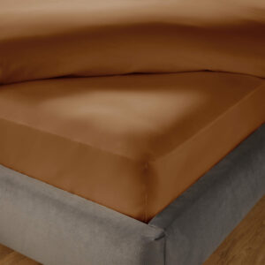Silentnight Pure Cotton Fitted Sheet - Terracotta